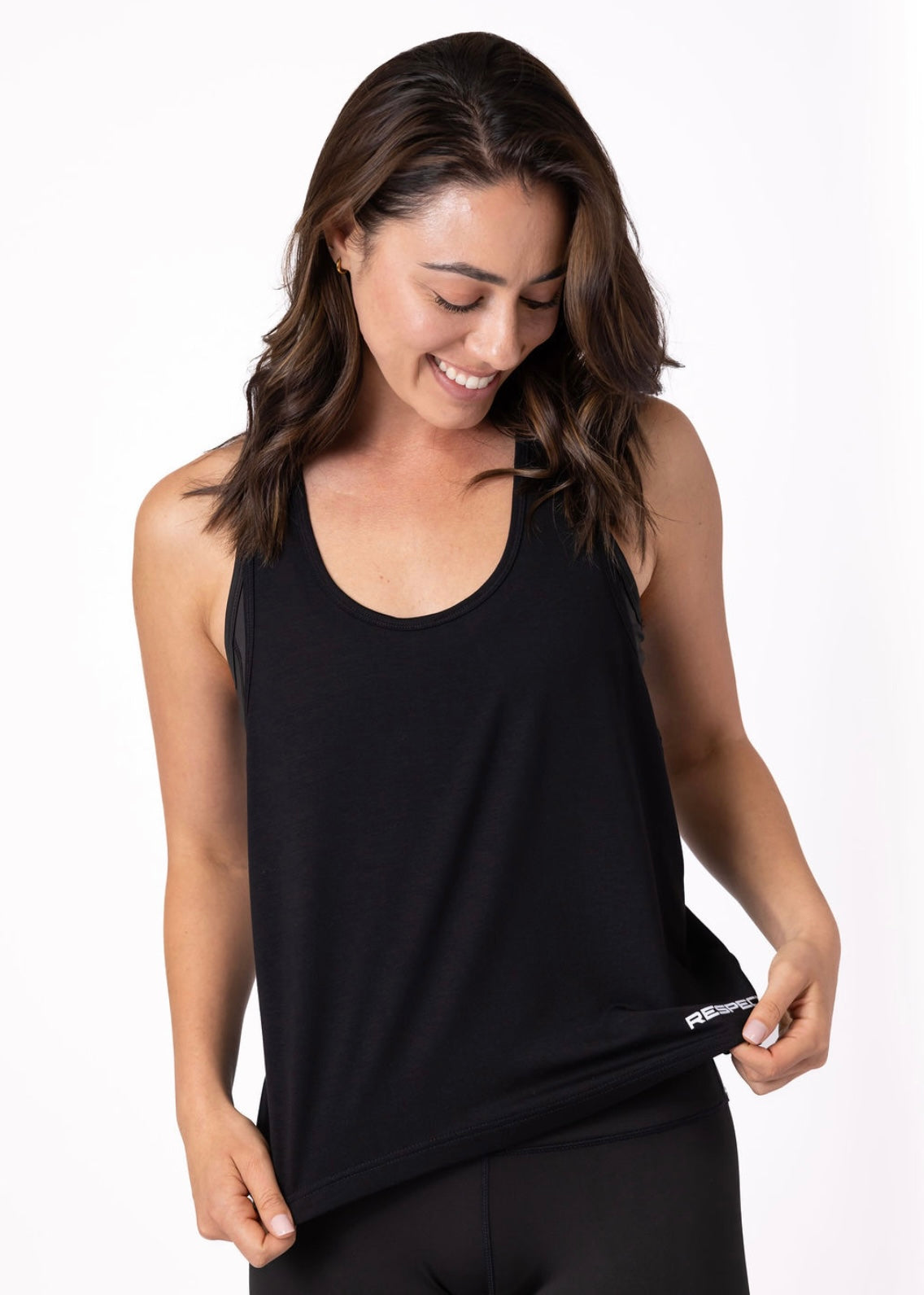 Women's RESPECT Relaxed Fit Tank Black
