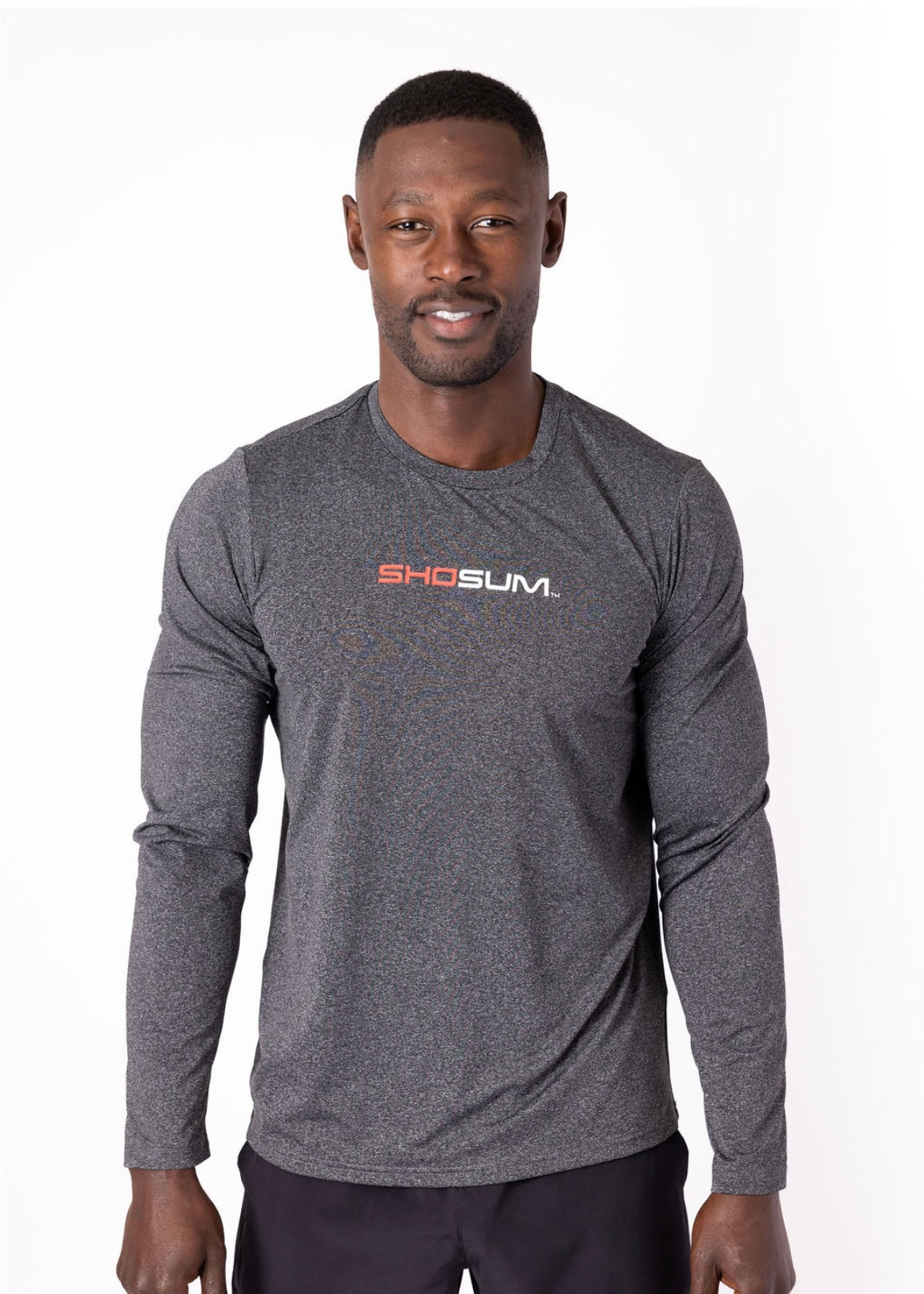 Men's Gray Long Sleeve T-Shirt