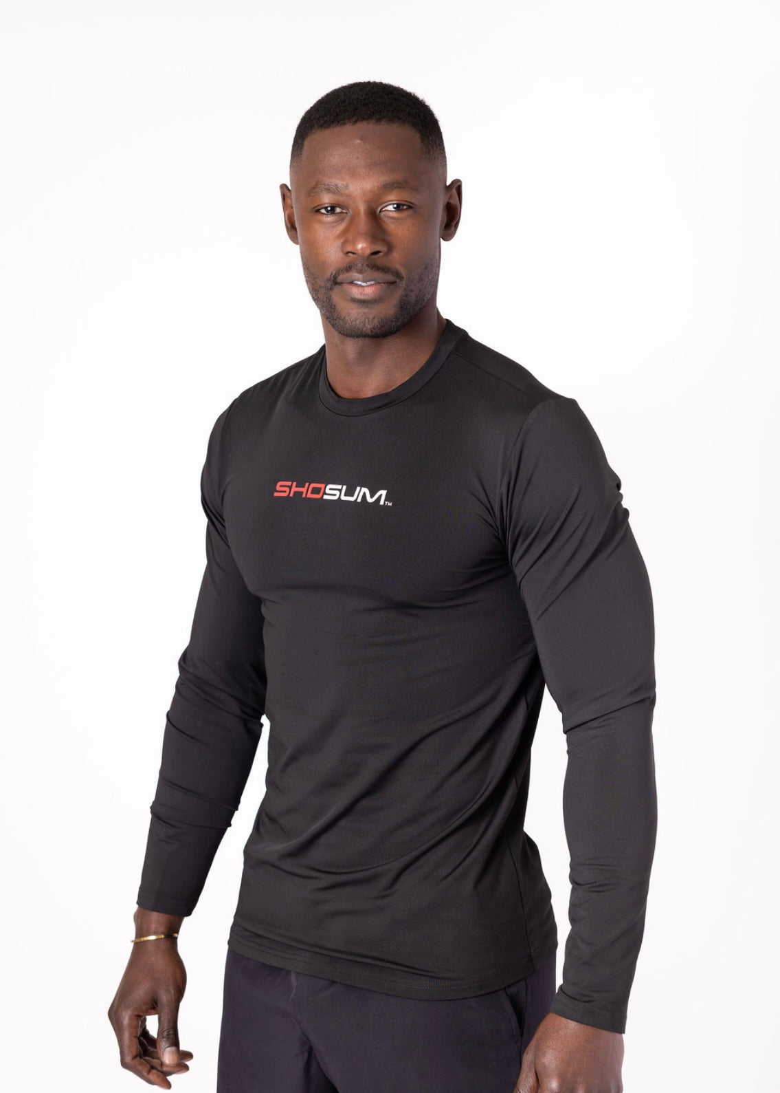 Men's Black Long Sleeve T-Shirt