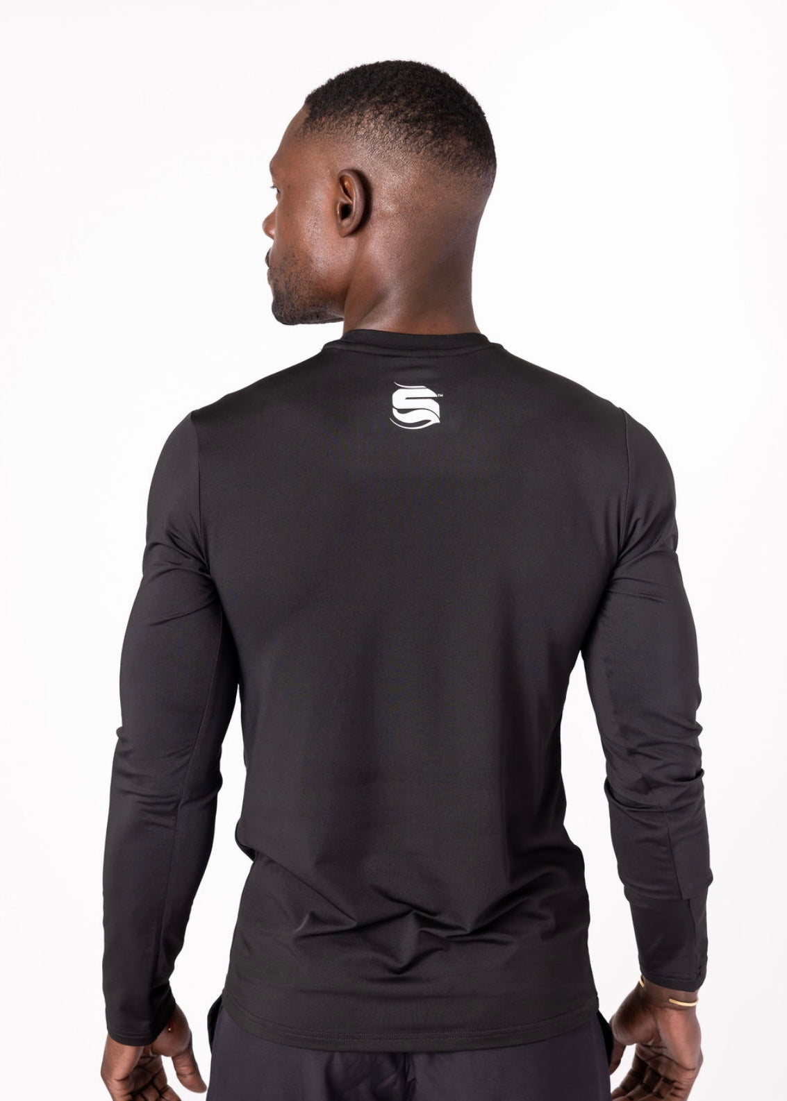 Men's Black Long Sleeve T-Shirt