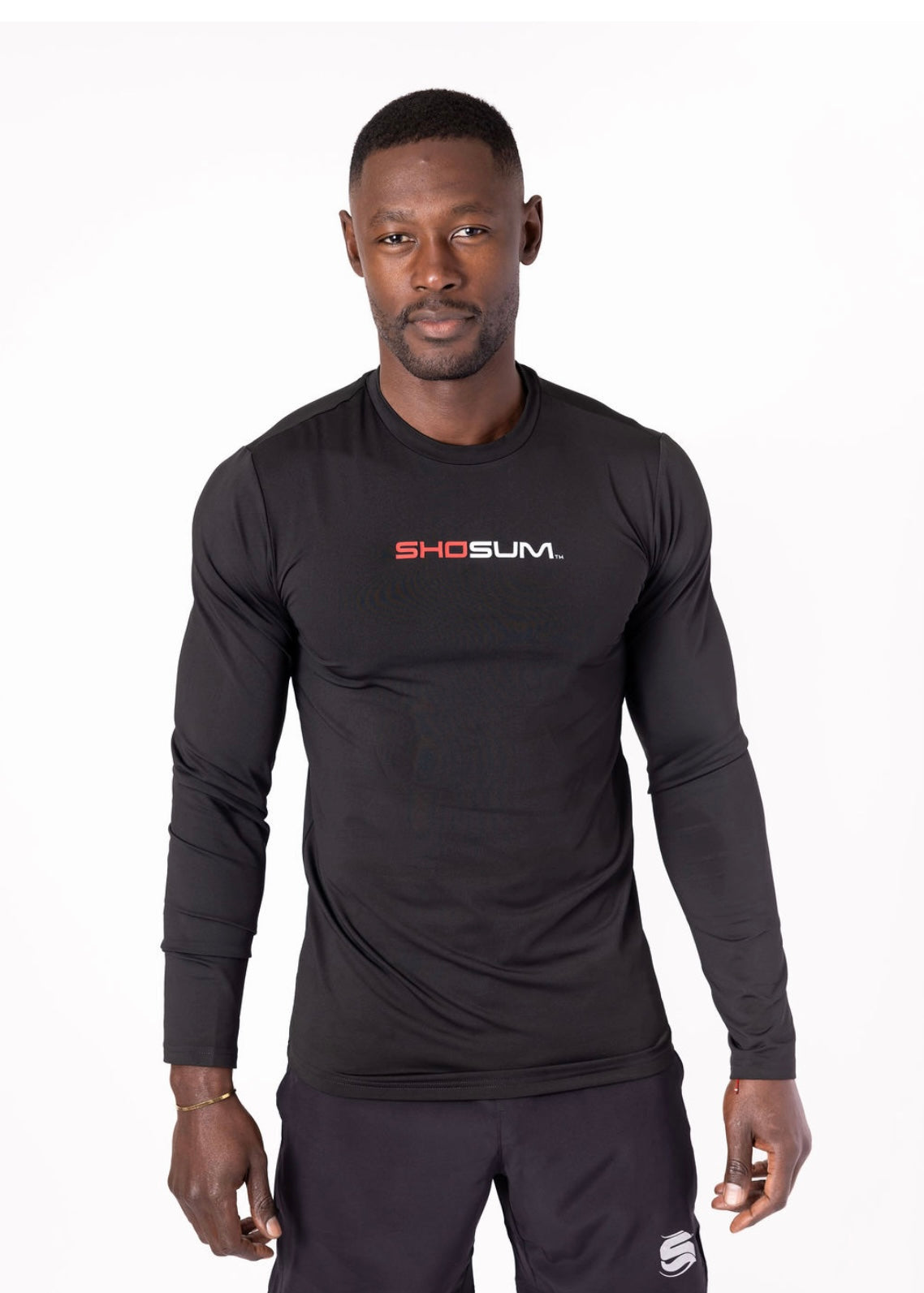 Men's Black Long Sleeve T-Shirt