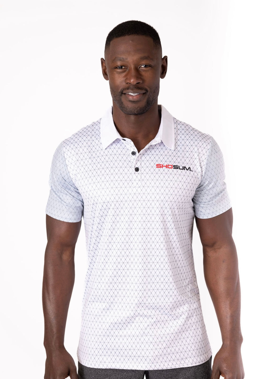 SHOSUM Patterned Golf Polo