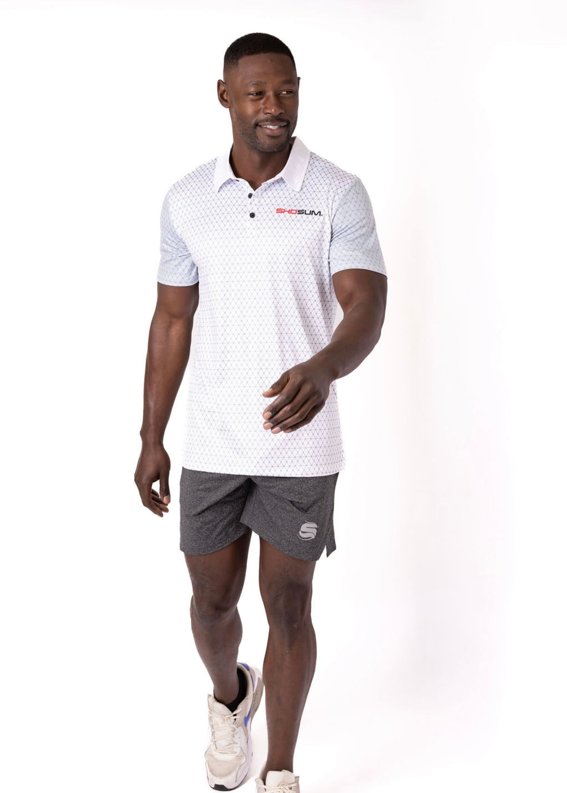 SHOSUM Patterned Golf Polo