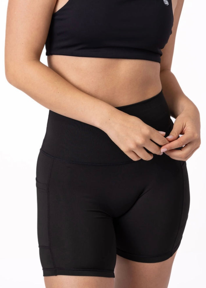 Women's RESPECT Fitted Shorts Black