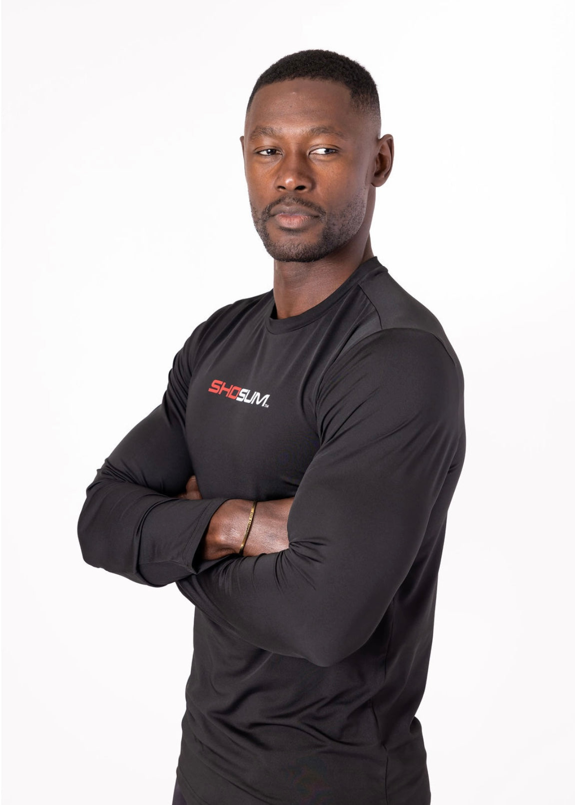 Men's Black Long Sleeve T-Shirt